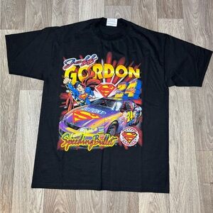 Vintage 1999 Jeff Gordon Superman NASCAR T-Shirt Rare 90’s Vtg Sz medium NWOT